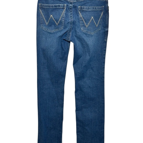 Wrangler Willow‎ Riding Jeans Mid Rise Boot Cut Size 5 Inseam 32 Stretch - Picture 2 of 5